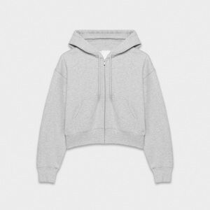 Aritzia Bellezza Cropped Zip-Up Hoodie